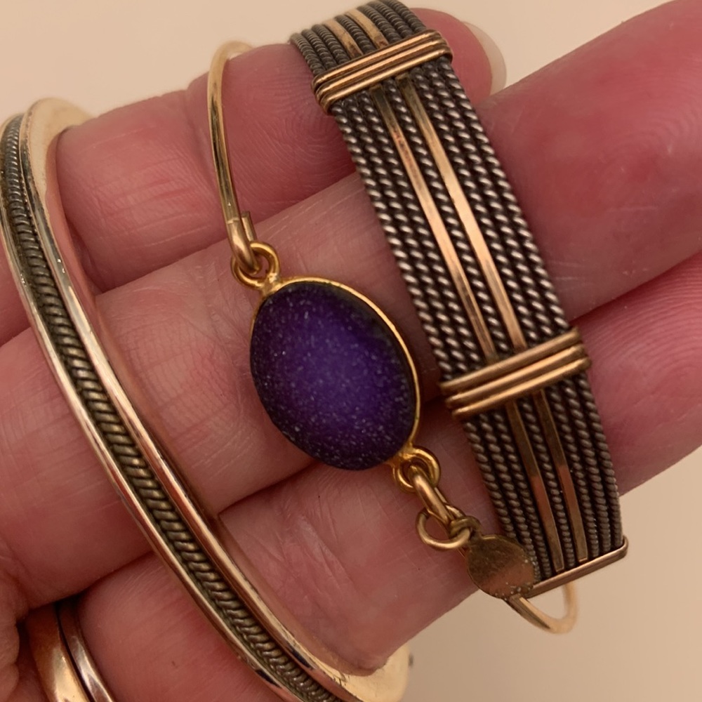 Three mixed metal bracelet set. Take them all, one price! One is Stia Couture